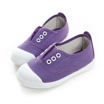 【LOBO】西班牙環保手工品牌 無綁帶休閒鞋 童款20紫