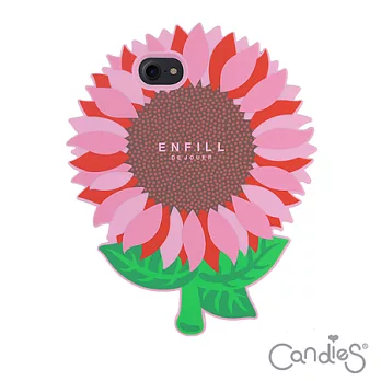 Candies 陽光向日葵(粉) iPhone 7 4.7吋(送玻璃保護貼)