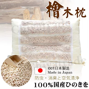 【日本原裝】日本製100%天然手工檜木枕 抑菌 防蟲 除臭-冬夏兩用款-正貨(含收納防塵袋)