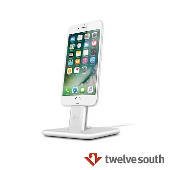 Twelve South HiRise Deluxe 2 iPhone 充電立架 (銀色/適用Lightning、micro-USB)
