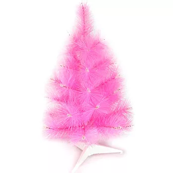台灣製2尺/2呎(60cm)特級粉紅色松針葉聖誕樹裸樹 (不含飾品)(不含燈)YS-NPT02003