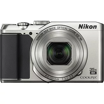 Nikon COOPLIX A900 35倍光學變焦翻轉螢幕機(公司貨)- 加送32G卡+專用電池+專用座充+清潔組+小腳架+讀卡機+保護貼-銀色