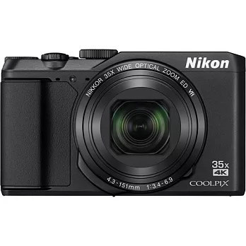 Nikon COOPLIX A900 35倍光學變焦翻轉螢幕機(公司貨)- 加送64G卡+原廠電池+專用座充+清潔組+小腳架+讀卡機+保護貼+防潮箱-黑色