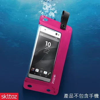 Skitoz 鋼鐵極限防水袋 6吋以下手機使用桃色