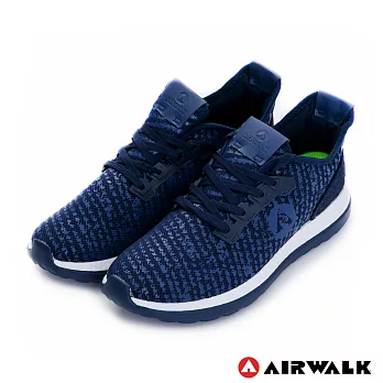 AIRWALK(男)-破冰 網眼透氣雙層大底輕量運動鞋9.5藍