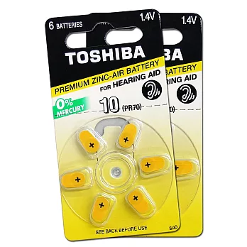 TOSHIBA 東芝 PR70/S10/A10/10 空氣助聽 器電池(2卡12入)