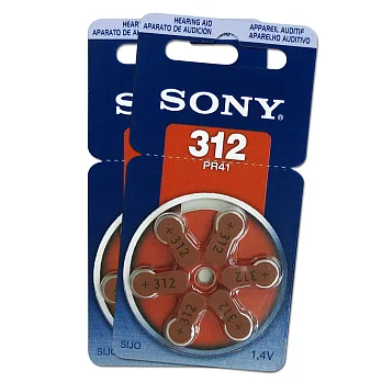 SONY PR41/S312/A312/312 空氣助聽 器電池(2卡12入)