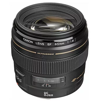 (公司貨)Canon EF 85mm F1.8 USM 中望遠定焦鏡頭-送大吹球+拭鏡筆+拭鏡布