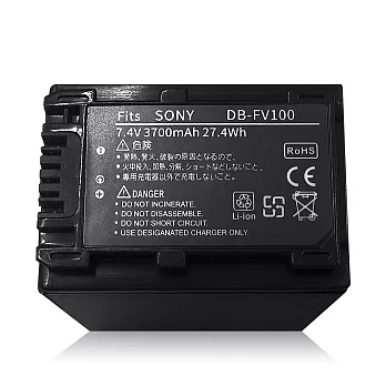 SONY NP-FV100/FH100 V系列 攝影機高容量防爆鋰電池 相容型號：NP-FV30 NP-FV40 NP-FV50 NP-FV60 NP-FV70