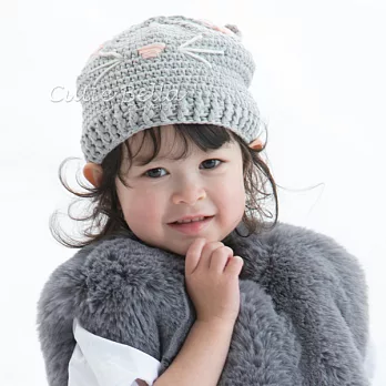 Cutie Bella手工編織帽GrayCat(小童款)