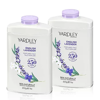 YARDLEY 雅麗 英國薰衣草爽身粉(200g)X2入