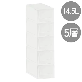 【nicegoods 好東西】中建築師五層抽屜收納櫃(14.5Lx5層)白色