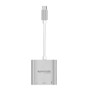 Promate UniHub USB Type C to HDMI 集線器銀色