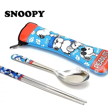 Snoopy【we are family】不鏽鋼環保餐具組
