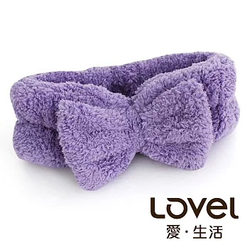 LOVEL 7倍強效吸水抗菌超細纖維髮帶(共9色)柔棉紫