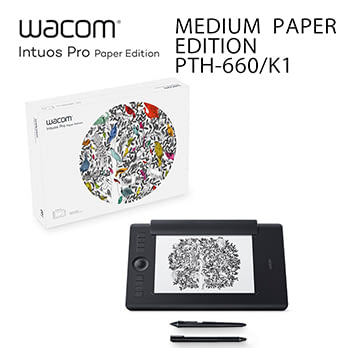 Wacom Intuos Pro medium Paper Edition 雙功能專業繪圖板 PTH-660/K1-CX