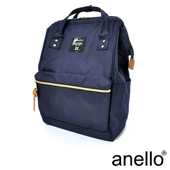【日本正版anello】經典口金後背包《深藍色 NV》M尺寸