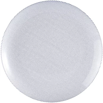 《EXCELSA》Diamond菱紋玻璃淺餐盤(銀25cm)