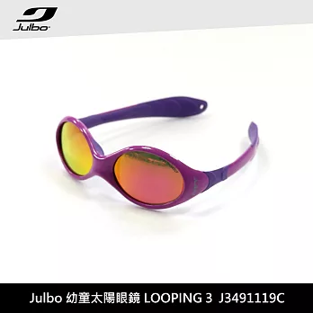 Julbo 幼童太陽眼鏡 LOOPING3 J3491119C / 城市綠洲 (太陽眼鏡、兒童太陽眼鏡、抗uv)粉紅紫框/PC粉紅鍍