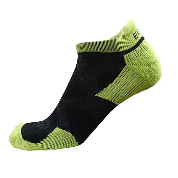 EGXtech 2X強化穩定壓縮踝襪(黑綠M)2雙組