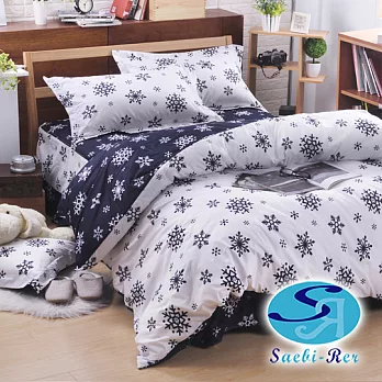 【Saebi-Rer-雪花物語】台製高級活性柔絲絨加大六件式床罩組
