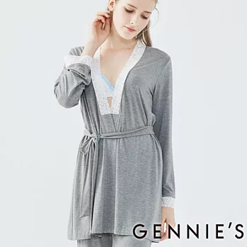 【Gennies專櫃】Gennies系列-優雅蕾絲綁帶罩衫