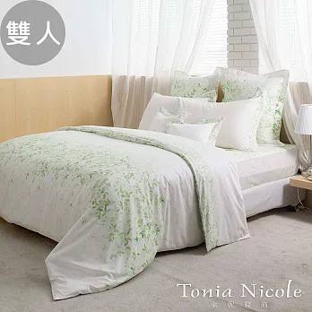 【Tonia Nicole東妮寢飾】穆德莉高紗支100%精梳棉被套床包組(雙人)