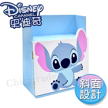 【迪士尼Disney】史迪奇Q版可愛 大容量化妝箱 置物櫃 收納櫃 桌上收納(正版授權台灣製)