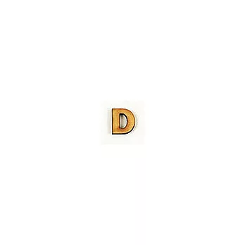 小英文字母,(木質素材)-D