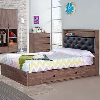 《Homelike》葛瑞抽屜式床台組-單人3.5尺