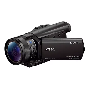 SONY FDR-AX100 4K高畫質攝影機(公司貨)+64G 90MB/S記憶卡+專用電池(FV-100)+專用座充+大吹球清潔組+拭鏡筆