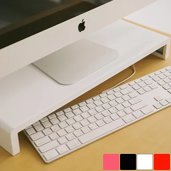 Peachy Life 簡約高質感螢幕架/墊高架(3色可選)白色