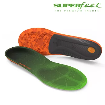 【美國SUPERfeet】碳纖維健行鞋墊 – 青綠色B