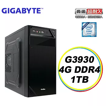 【GIGABYTE 技嘉 】技嘉H110平台「極光神」Intel第七代G系列雙核 4G/1TB 大容量文書機