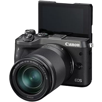 Canon EOS M6 18-150mm F3.5-6.3 IS STM(公司貨)-送32G記憶卡+吹球拭鏡筆組+保護鏡-黑色