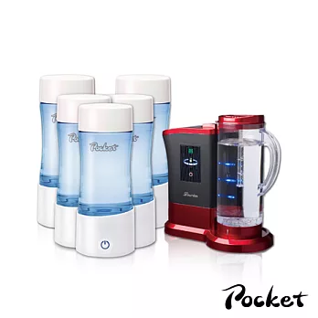 日本原裝協和醫療pocket隨身負氫水素水生成口袋瓶5入 灰 補貨到 痞客邦