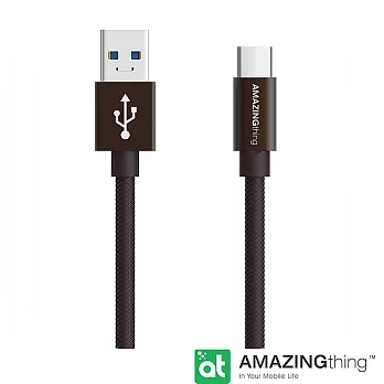 AmazingThing USB Type C 快速充電傳輸線(3M)鐵灰