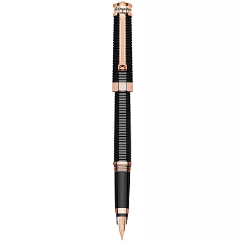 Montegrappa │萬特佳 NeroUno 雅緻系列 鋼筆 (黑色玫瑰金)筆尖-F