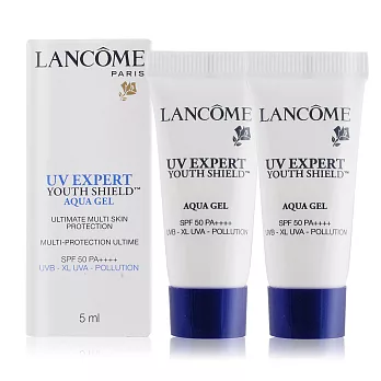 LANCOME 蘭蔻 超輕盈UV水凝露SPF50 PA++++(5ml)X2入-百貨公司貨