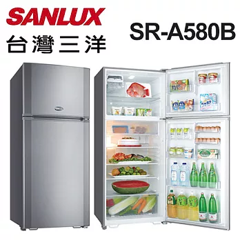 【台灣三洋 SANLUX】580公升雙門冰箱 SR-A580B(含基本運費+拆箱定位)