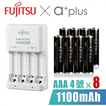 Fujitsu富士通 X a+plus充電組(附4號1100mAh電池8入)