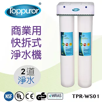 【泰浦樂 Toppuror】2道式商業用快拆飲淨水機 TPR-WS01