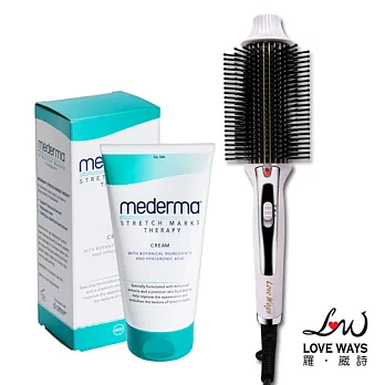 Love Ways 羅崴詩 九排式兩用電熱造型梳 贈 Mederma cream 美德草本緊緻撫紋霜