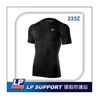 LP SUPPORT 233Z 極致激能彈力壓縮短T(男)S黑色
