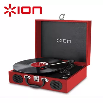 ION Audio Vinyl Transport手提黑膠唱機 - 紅色款