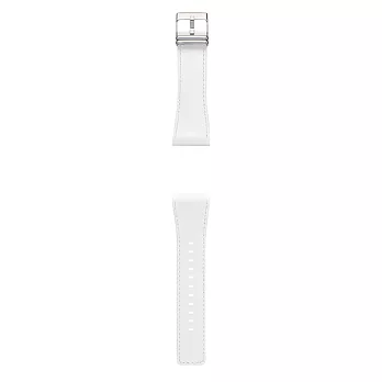 Smart Canvas white leather band silver metal 真皮雪白款錶帶