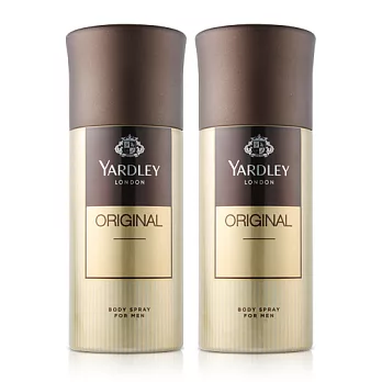 YARDLEY 雅麗 天然男性身體噴霧(150ml)X2入