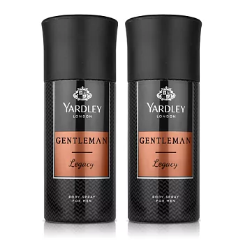 YARDLEY 雅麗 復古男性身體噴霧(150ml)X2入