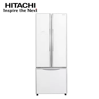 ［HITACHI 日立家電］421公升 三門變頻冰箱-琉璃白RG430