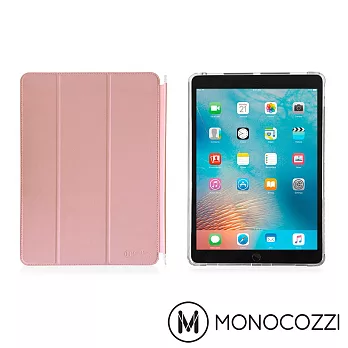 MONOCOZZI Lucid Plus Folio iPad Pro 10.5＂ (2017) 多角度可拆式立架保護套 (嫩粉)